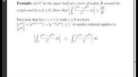 LSU Complex Analysis Lecture 12 upper bounds