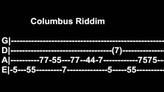 Miniatura de vídeo de "Columbus Riddim  BASS TAB"
