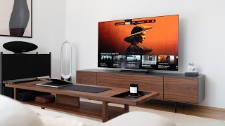 Modern Living Room Setup Tour 2023 | LG OLED, Artifox Bench \& More