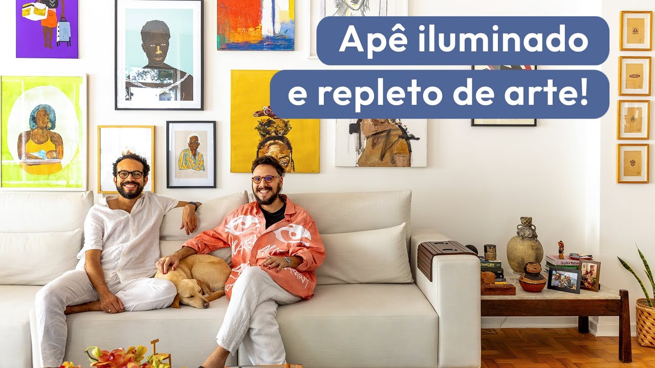 APARTAMENTO ANTIGO COM ARTE POR TODOS OS LADOS | As coleções são protagonistas nesse apê iluminado