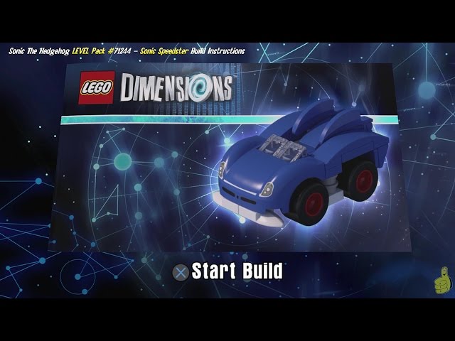 LEGO Dimensions Sonic the Hedgehog Level Pack The Tornado Sonic Speedster  71244