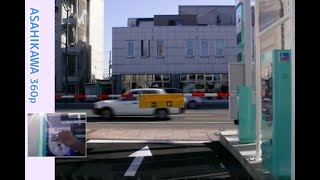 Driving  Japan 360p Asahikawa city,Times Asahikawa 4jodori11chome parking：Exit 2008-08 🗾🇯🇵