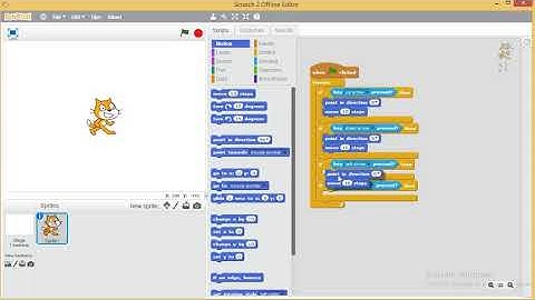 Scratch Tutorial -  How to move a sprite using Arrow keys