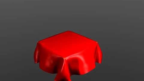 Tablecloth animation in Blender