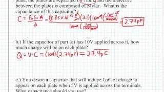 ECE 100 Calculating Capacitance Example Wealth