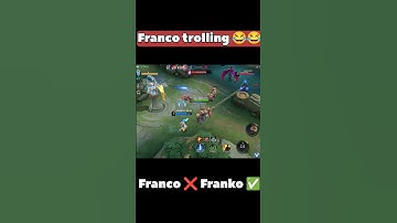 Franco trolling enemy buff 😂🥴 Franco hook 🖇️ Franco funny gameplay #viral #mobilelegends #maniac