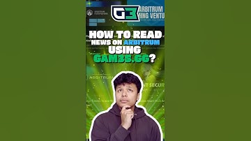 HOW TO READ NEWS ON ARBITRUM USING GAM3S.GG? #arbitrum #L2 #metamask #shorts #web3 #GAM3SGG