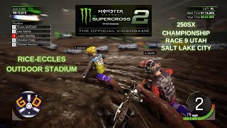 MONSTER ENERGY SUPERCROSS 2 - 250SX CHAMPIONSHIP ROUND 9 SALT LAKE CITY PC KEYBOARD GAME PLAY