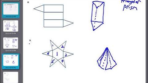 1.1 Nets and Drawings for Visualizing Geometry Practice