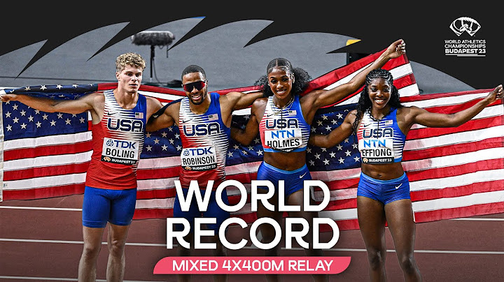 🇺🇸's mixed 4x400m relay team smashes world record 🔥 | World Athletics Championships Budapest 23