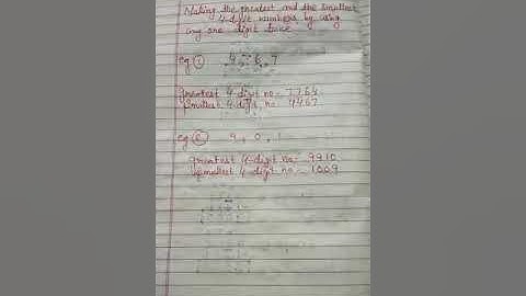 Forming numbers by using one digit twice