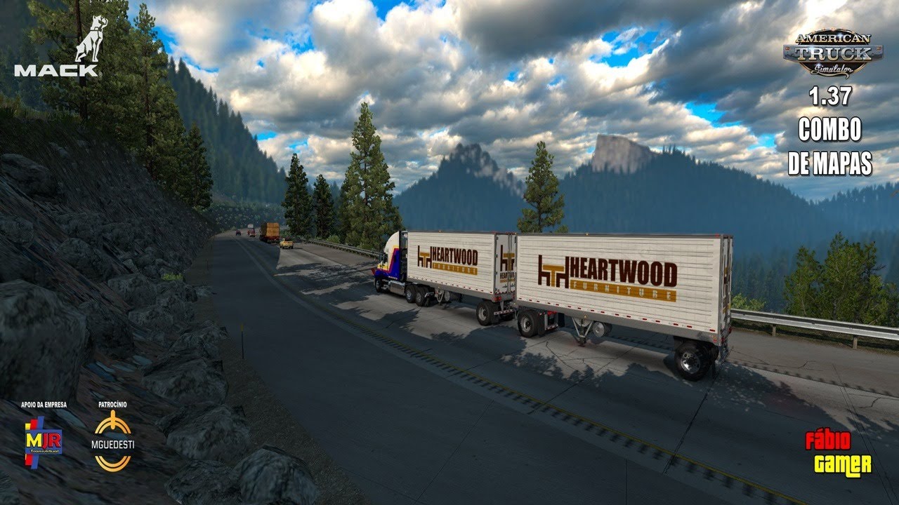 ATS - RODANDO NO COMBO DE MAPAS E FAZENDO KMS PARA A EMPRESA (DIA: 05 ...