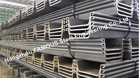 China Hot Rolled Fabricated Steel Sheet Piling