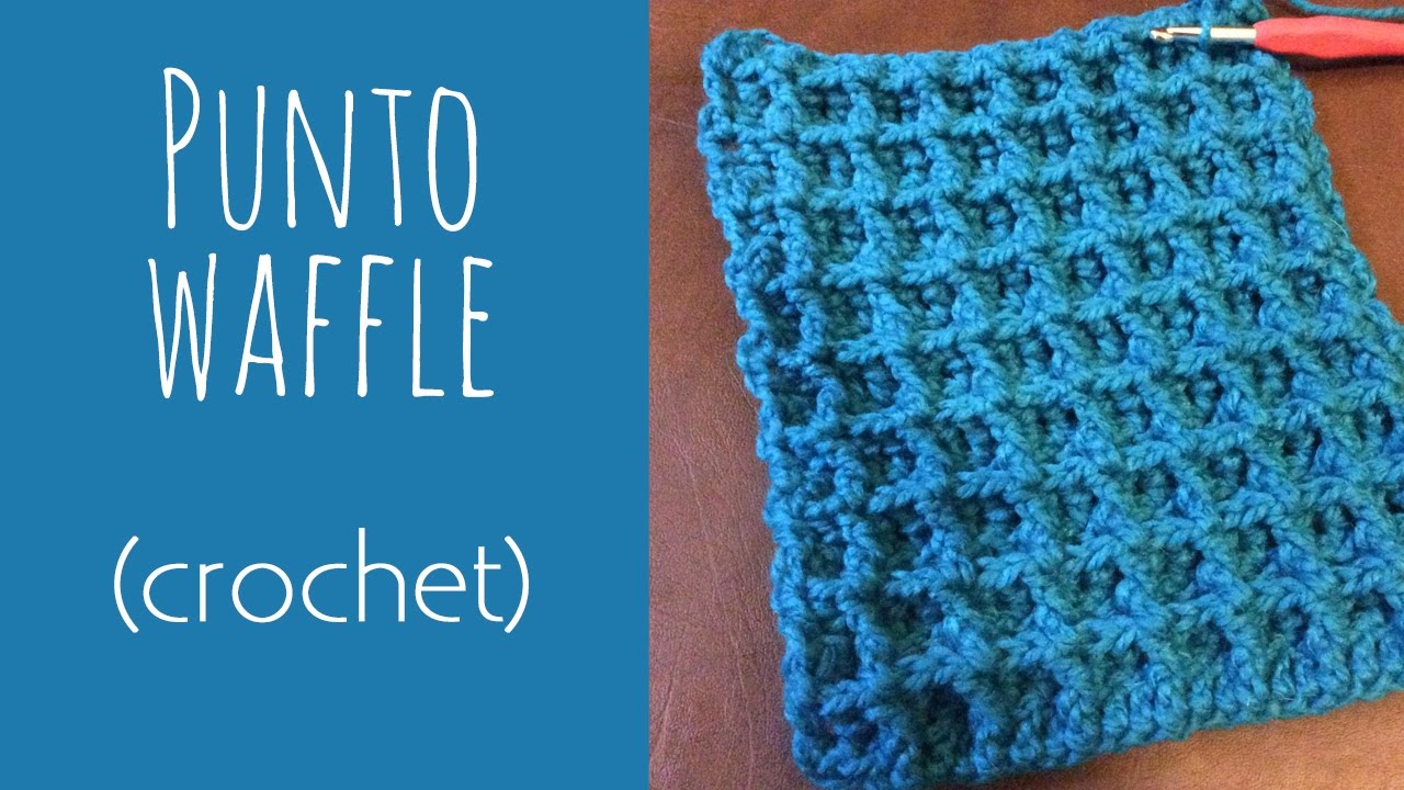 waffle stitch crochet the how Tutorial: Cómo   tejer Waffle el (crochet) Punto YouTube