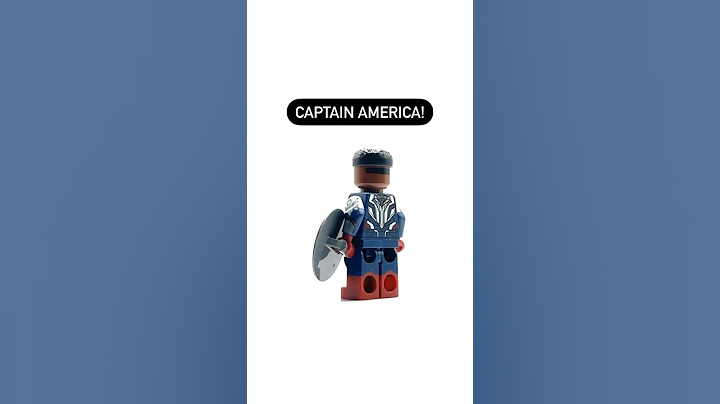 How To Make A LEGO CAPTAIN AMERICA Minifigure From Captain America: Brave New World! #shorts