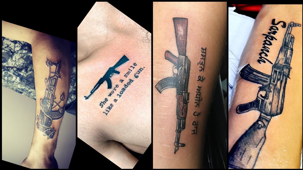 35 Awesome Gun Tattoo Designs | Art and Design