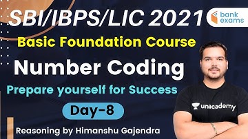 10:00 AM - SBI/IBPS/LIC 2021 | Reasoning by Himanshu Gajendra | Number Coding