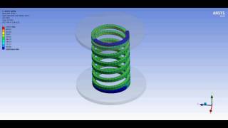 Famous Spring analysis for square section in Ansys R16 Wealth