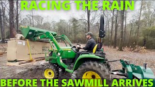 Racing the Rain Before the Sawmill Arrives - Installing a New Garage Door