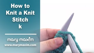 Learn How to Knit for Beginners: Knit Stitch with Slow Motion