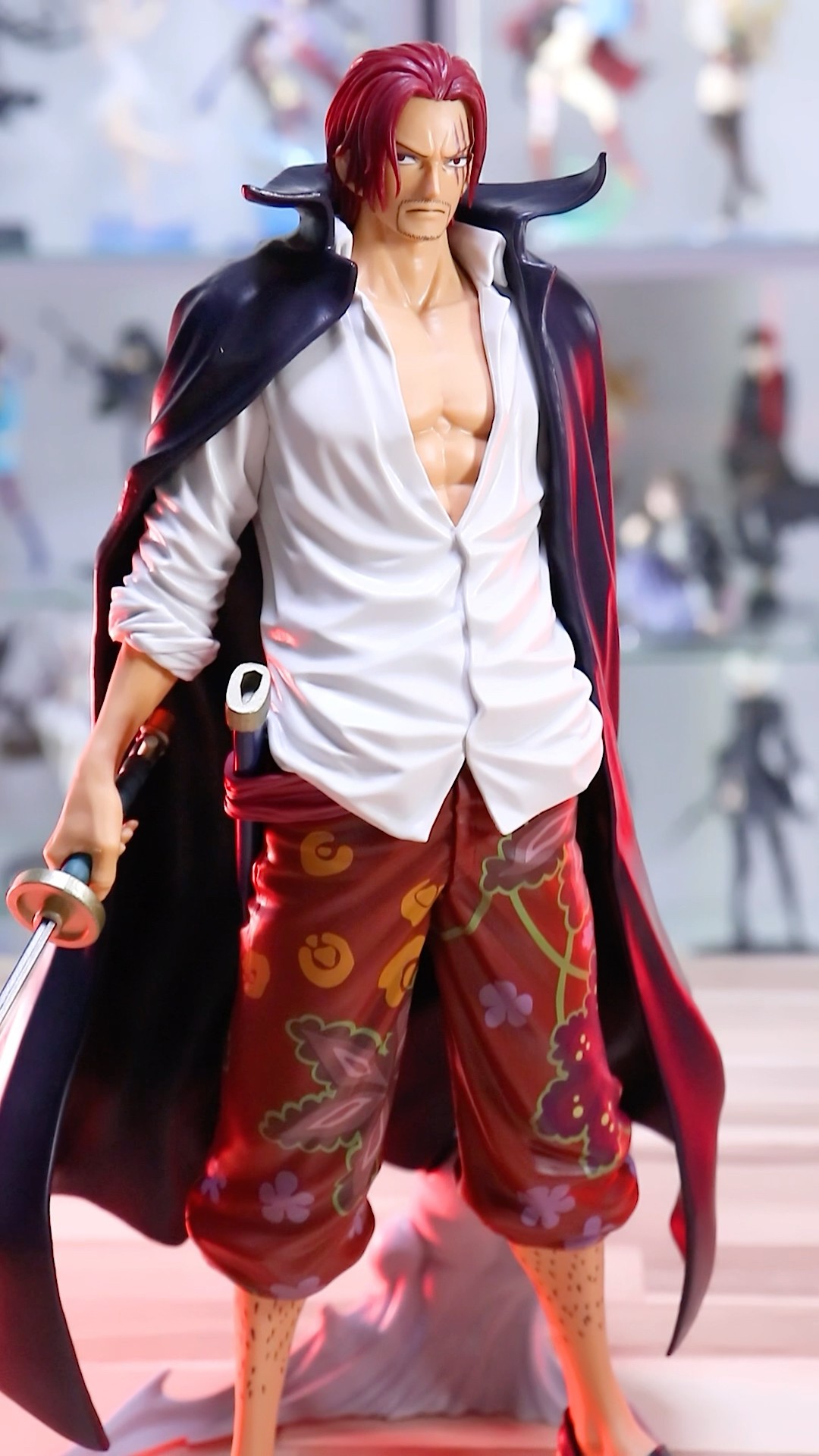 バンプレくじ ワンピース シャンクス B アニメカラー フィギュア 開封