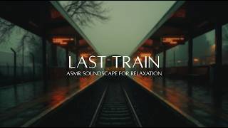 Last Train | 45 Min Train Station ASMR Soundscape for Relaxation