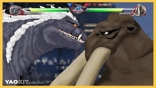 Godzilla Ultima vs Behemoth with Healthbars | YaoKit Animations