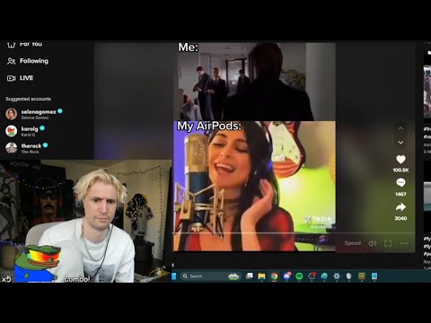 xQc reacts to Riley Reid rapping