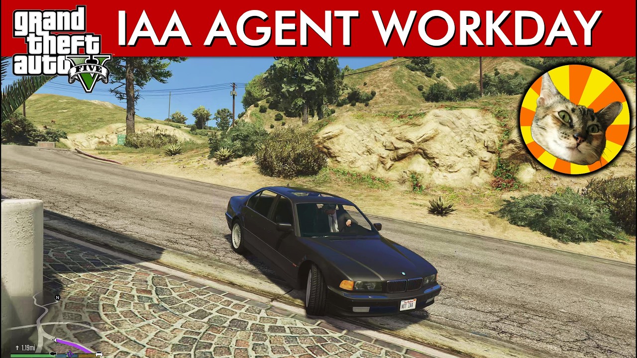 IAA Agent's work commute | GTA V roleplaying