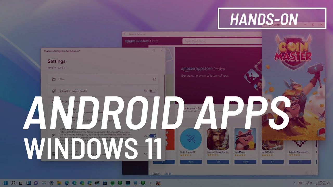 Windows 11: Install and run Android apps (preview)