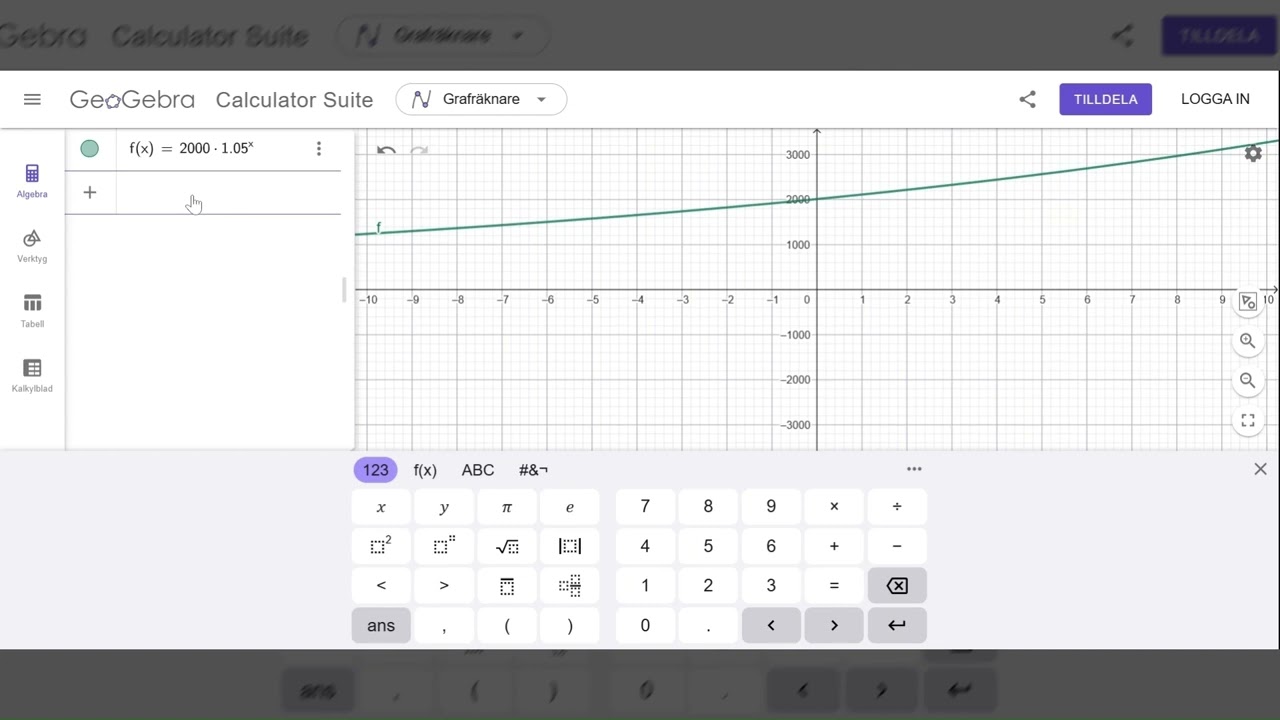 Geogebra ändra skala på axlar