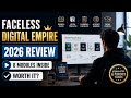 The Faceless Digital Empire Review 2026 | Breakdown of the 8-Module AI Digital Products Training