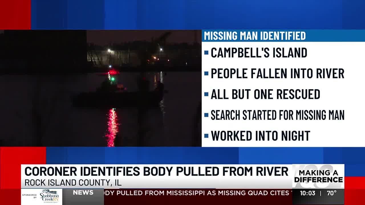 Coroner identifies body pulled from Mississippi as missing Quad Cites ...