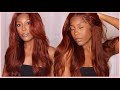 WHEW! Layers &amp; Body Auburn Brown Lace Front Install Ft. Julia Hair