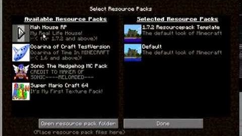 Minecraft 1.7.2 Resource Pack Template
