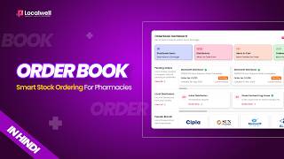 Automated Purchase Orders for Chemists | Orderbook Feature | LocalWell Pharmacy Software | In Hindi