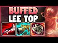 WTF!? NEW LEE BUFFS!? Did Riot Just Turn Lee Sin Into A Top Lane Monsters?! - League of Legends