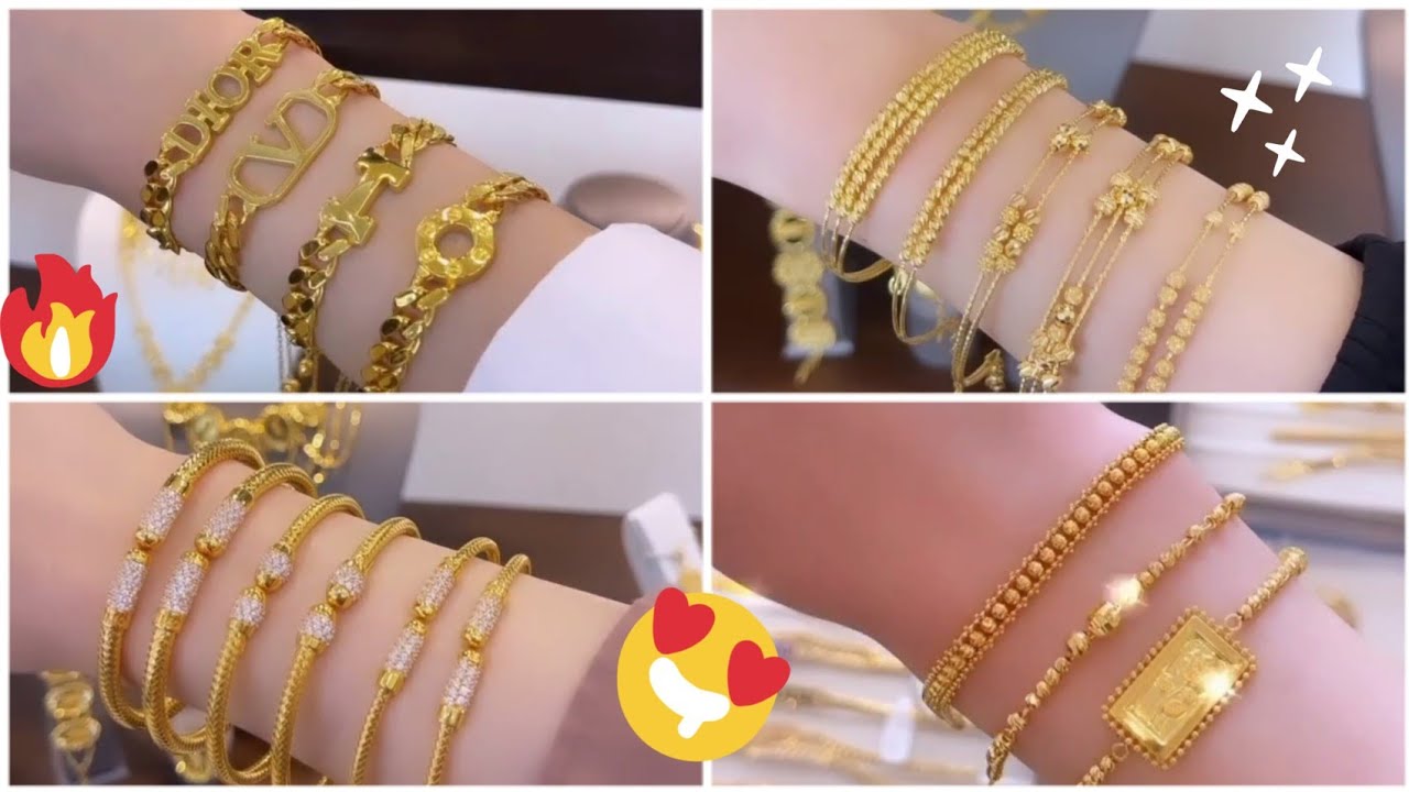 COP 916 5 design options Jewellery Bangkok gold Gold Plated Bracelet -  Gelang Tangan Bulu | Shopee Malaysia