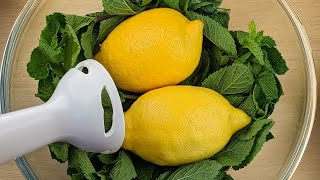Mix lemons with mint: My family is surprised with the result! asmr food