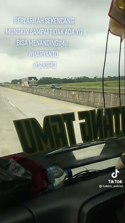 BEGINILAH KENCANGNYA BUS STJ DAN HARYANTO KETIKA DI TOL BUS BALAP