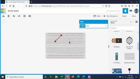 EGR-225 Circuit Analysis 1 Lab - STCC Fall 2020 - Week #1 - Video #2 -   TinkerCAD