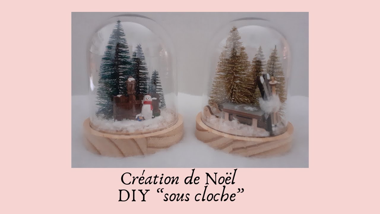 Création de Noël DIY "sous cloche" - YouTube