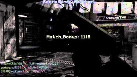 MW3 AON Across The Map Final Killcam on Bootleg (Roof Bank)