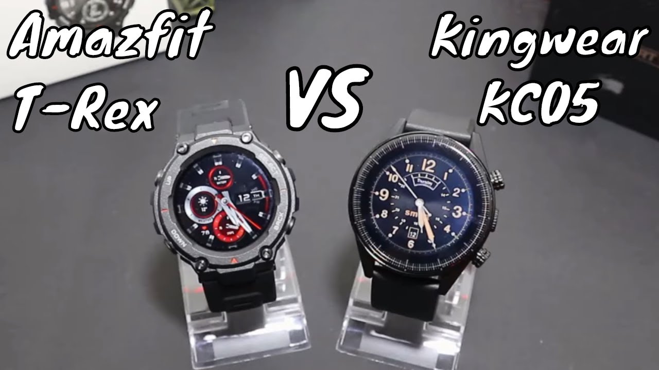 Amazfit T-Rex vs Kingwear KC05 which is better, design, performance, battery ?!