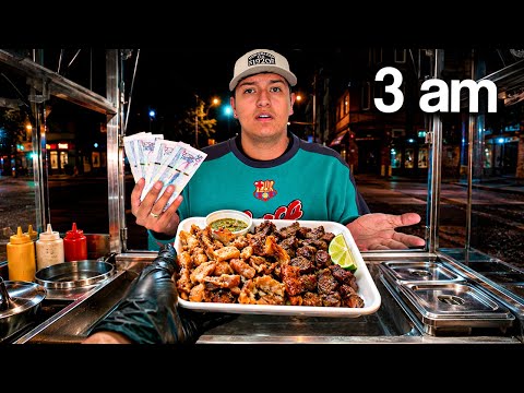TRYING FOOD at 3 AM | Chunchullo, Stew, and much more …