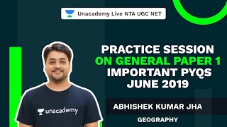 Practice Session on General Paper 1 important PYQs JUNE 2019 |Abhishek Kumar Jha|Unacademy