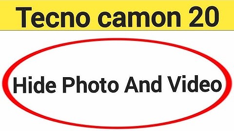 How to show and hide photo and video, Tecno camon 20 me photo hide kaise karen