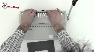 Akiles OffiBind Plastic Comb Binding Machine Demo