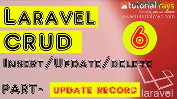 6 Laravel CRUD update  data