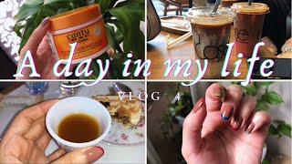 اقضوا يومي معي:مشترياتي من الصيدلية + مناكير صيفي  a day in my life  /Vlog(4)